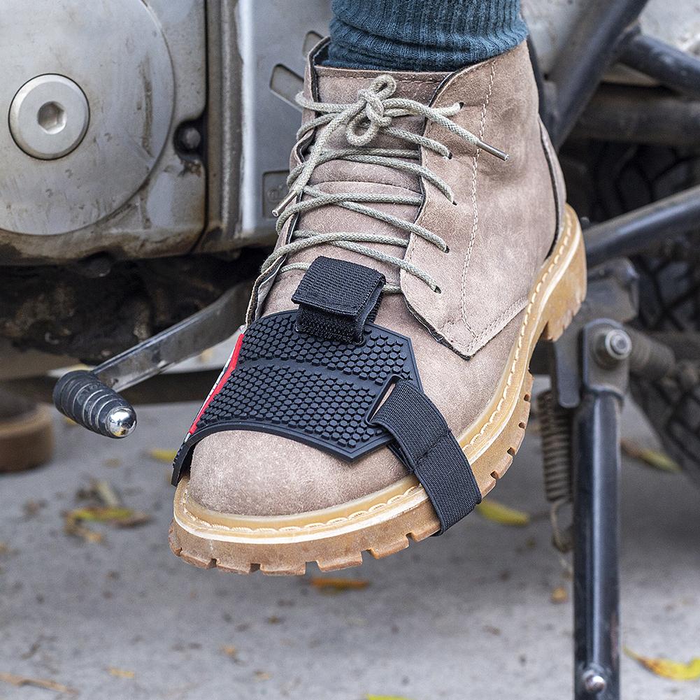 Мотоциклетные накладки для переключения передач, регулируемые бахилы для мотоциклов, нескользящие черные аксессуары для езды на мотоцикле