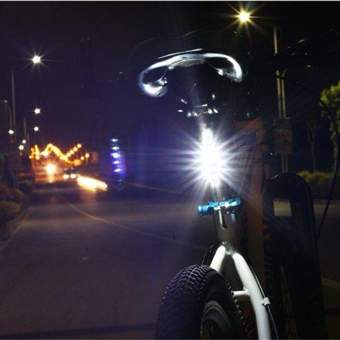 Ziyue Safety Light Велосипедный задний фонарь USB перезаряжаемый светодиод высокой яркости водонепроницаемый 4 режима освещения задний фонарь (белый)