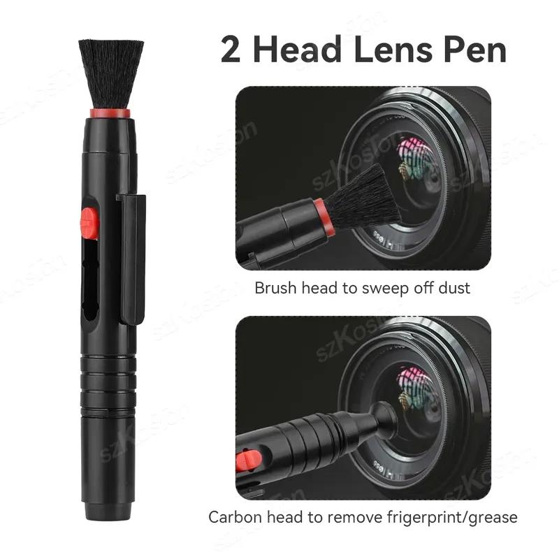 3 in 1 Kit Lens Cleaner Pen Dust Cleaner For DSLR VCR DC Gopro DJI Instra360 Camera Lenses Filters Cleaning Retractable Brush