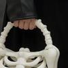Готическая сумка-скелет 3D-печать ребра кости сумочка анатомический жуткий кошелек-скелет для Хэллоуина наряд темный эстетический аксессуар