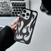 Новый 3D мягкий чехол с рисунком пламени для iPhone 16 15 14 13 12 11 Pro Max Plus модный тонкий ударопрочный защитный чехол