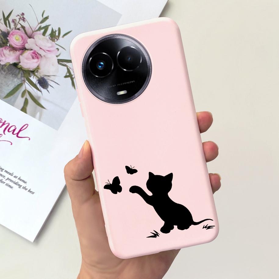 Ударопрочный Чехол Для Realme 11 5G / Realme 11X Чехол На Телефон Модный Девушки Мягкий Силикон Funda Для Realme11 11 X 2023 RMX3785 Coque