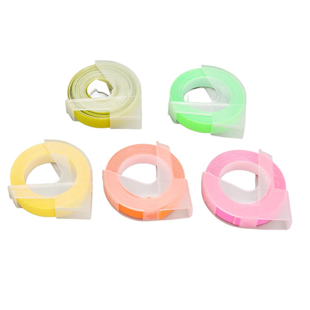 5 шт. 3D тисненые этикетки ленты самоклеящиеся тисненые этикетки для 12813 12814 1610 1540 153