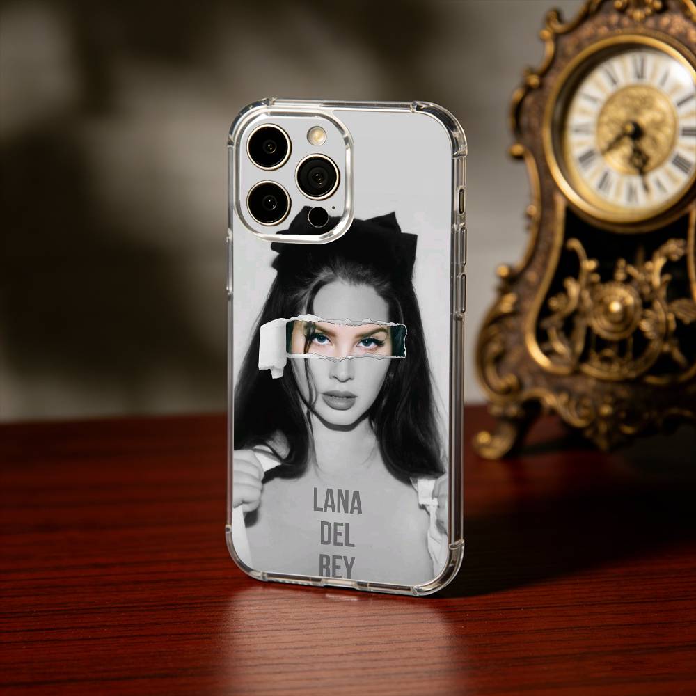 Чехол для телефона L-Lana D-Del R-Rey Singer для iPhone 17 16 15 14 13 12 11 Mini Pro Max Plus Прозрачный чехол
