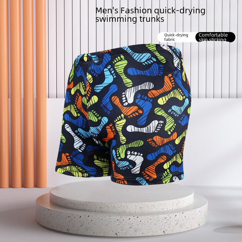 Мужские плавки большого размера с квадратными штанинами, быстросохнущие - Модные, удобные, пляжные и для горячих источников, предотвращающие неловкие ситуации