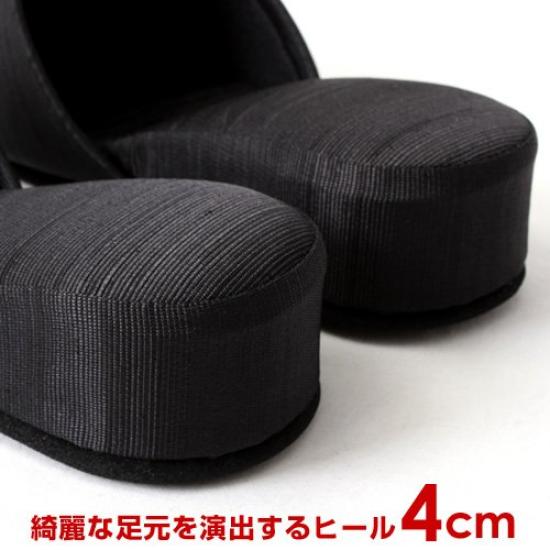 Сделано в размере для вступительных экзаменов, портативные тапочки 4 см, идеально подходят для конференций и церемоний поступления, размер S, темно-синий, Япония, тапочки, 22см-28см, каблук,