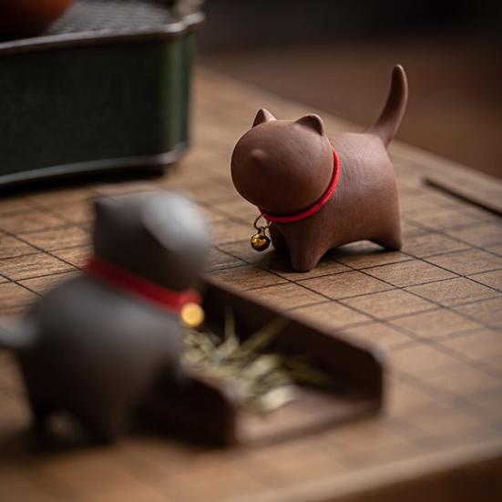 Чайный набор Kitten Tea Pet Kung Fu, ручной работы, фиолетовый песок, чай Pet Oriental