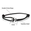 Fashionable Men Anchor Bracelet With Ethnic Cords Adjustable Handmade Premium Braclet Beach Surfing Jewelry Nautical Braslet