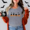 Черный кот Тыква Графические футболки Женские Модные Хэллоуин Ретро Необходимые Классические Топы Любитель кошек Жуткий сезон Хэллоуин Футболка