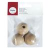 Decorative Object - - Wooden Balls - Ø 35mm - Natural Wood - 3 Pieces