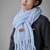 COQUET Teddy Emblem Muffler Sky Blue