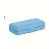 1pc Double Layer Japanese Style Portable Pill Box with Multi-grid and Double Seal - Convenient and Secure Medication Storage