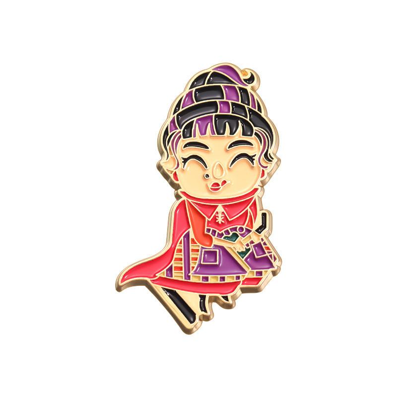 Alloy Cartoon Stylish Brooch Featuring Vibrant Colors And Multifunctional Design For All Genders