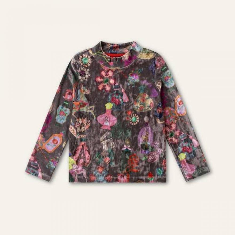 Oilily High BursT Wrinkle VelveT T shirT okifeTs010c 026