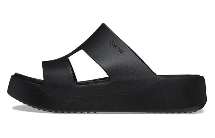 Crocs Нескользящие, износостойкие, бесшумные тапочки-слайдеры Женские Черные 209409-001
