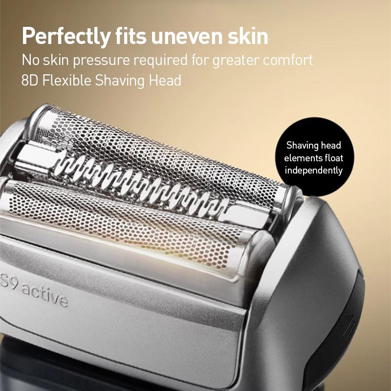 Braun Series 9 Active Shaver Magnetic Levitation Motor Sonic Gentle Vibration Technology AutoSense Intelligent Adaptation Wet & Dry Use
