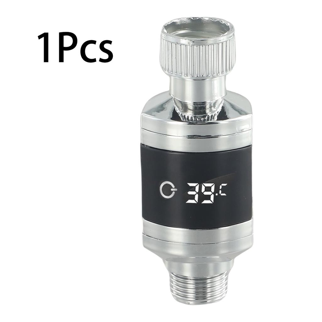 LED Thermometer Shower Thermometer Adjustable For 1/2-inch Water Pipes