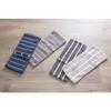 Kosugizen Slim Face Towels, Rolling Towels, Striped, 2 Colors, 16 x 80cm, Convenient Size, Button Closure, Rolling, Set of 2, ZG-185-2