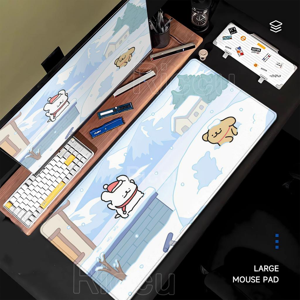 game Kawaii Line Puppy Mouse Pad xcm Laptop Desk Mat XXL Cute Cartoon Maltese Office Nonslip office Keyboard Carpet Mousepad
