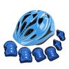 Adjustable Bike Helmet Set with Knee Pads Elbow Pads Wrist Guards Kid Roller Skating Protective Gear for Girls and Boys 24BD