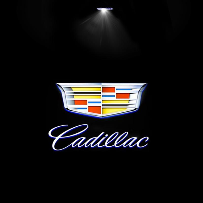 2Pcs Car Door Welcome LED Projector Laser Logo Door Light For Cadillac CT5 CT6 XT4 XT5 XT6 ATS SRX XTS CTS accessories
