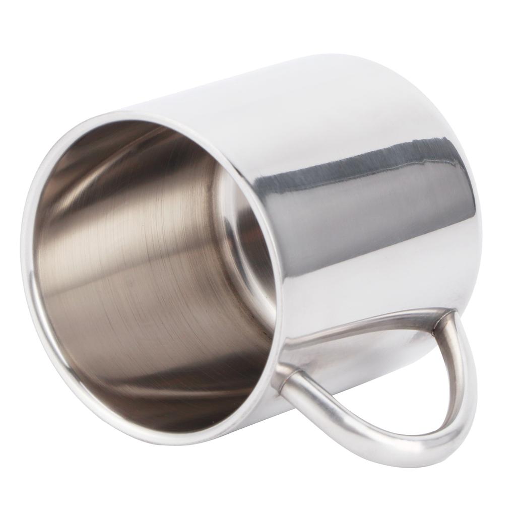 Tea Milk Cup 304 Stainless Steel AntiScalding Water Mug Home Office Drinkware with Handgrip