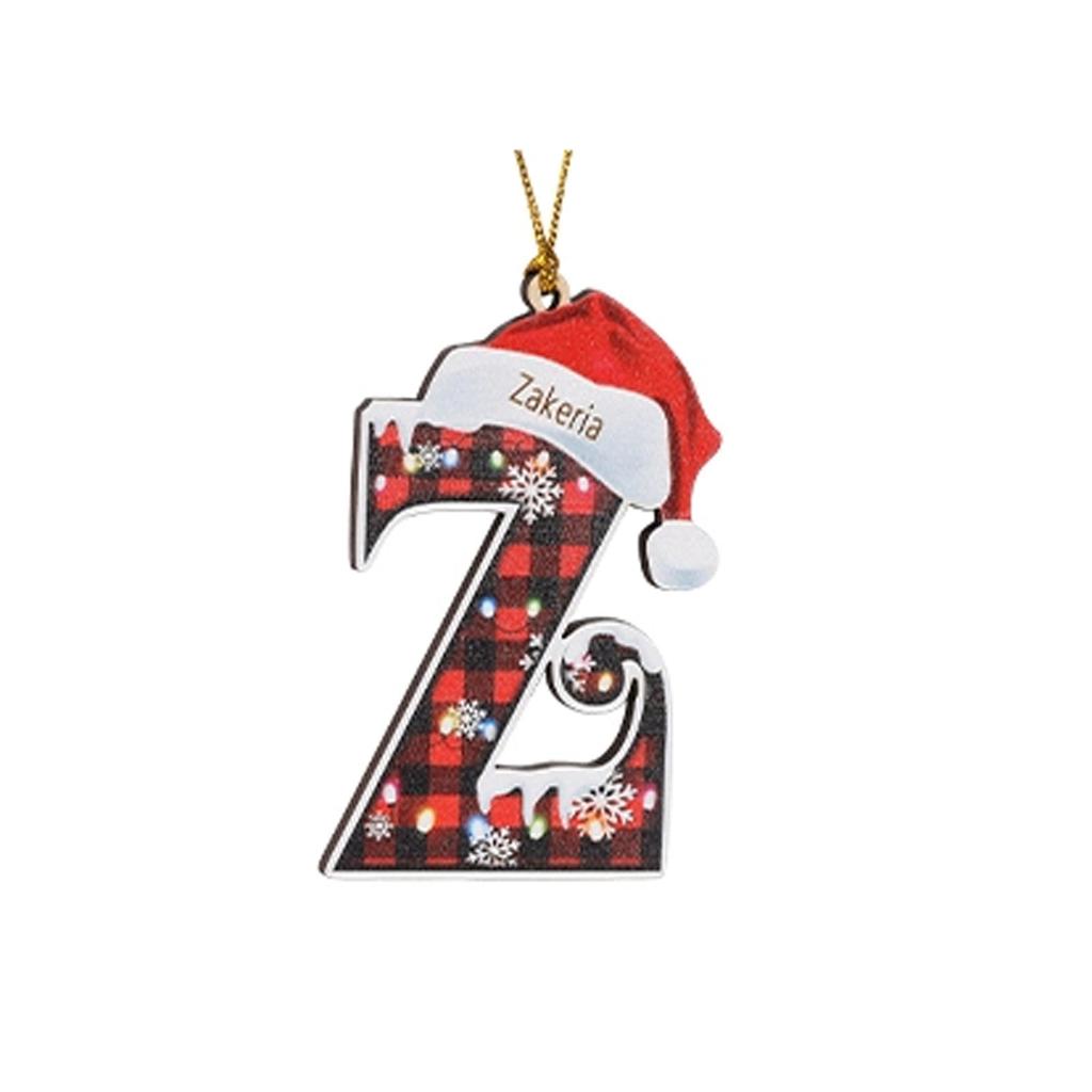 2D Christmas Decoration Pendant Christmas Tree Tag Theme Party Crafts Ornament