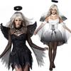 Dark Womens Halloween Angel Devil Costume Fancy Dress Ghost Bar Cosplay Party