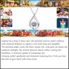 Teardrop Pendant Necklace for Women Silver Sparkling Cubic Zirconia Water Drop Pendant Jewelry Gift for Wedding Party Daily Wear Party