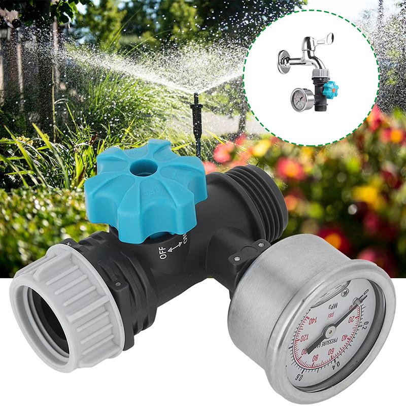 Pressure Regulator G3/4'' Adjustable Water Pressure Regulator Valve With Pressure Gauge Greenhouse Garden Irrigation Controller