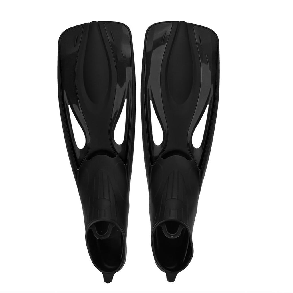 WHALE 1 пара Взрослые Водные виды спорта Сноркелинг Дайвинг Резиновые Ласты для плавания Черные (ML)