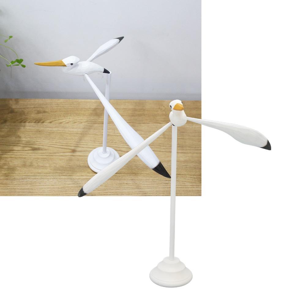5pcs White Seagull Statue Balancing Nautical Sculpture Mobiles Seagull Figurine For Patio