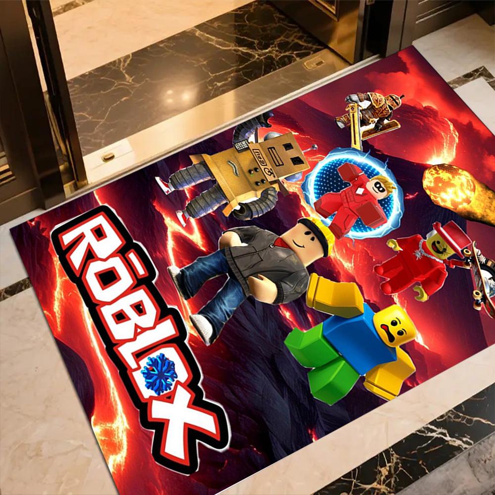 Roblox Floor Rug Office Rug Suitable For Playrooms Foyer Dining Room Outdoor Antislip Carpet Anime Office Decor Spiritual Gift