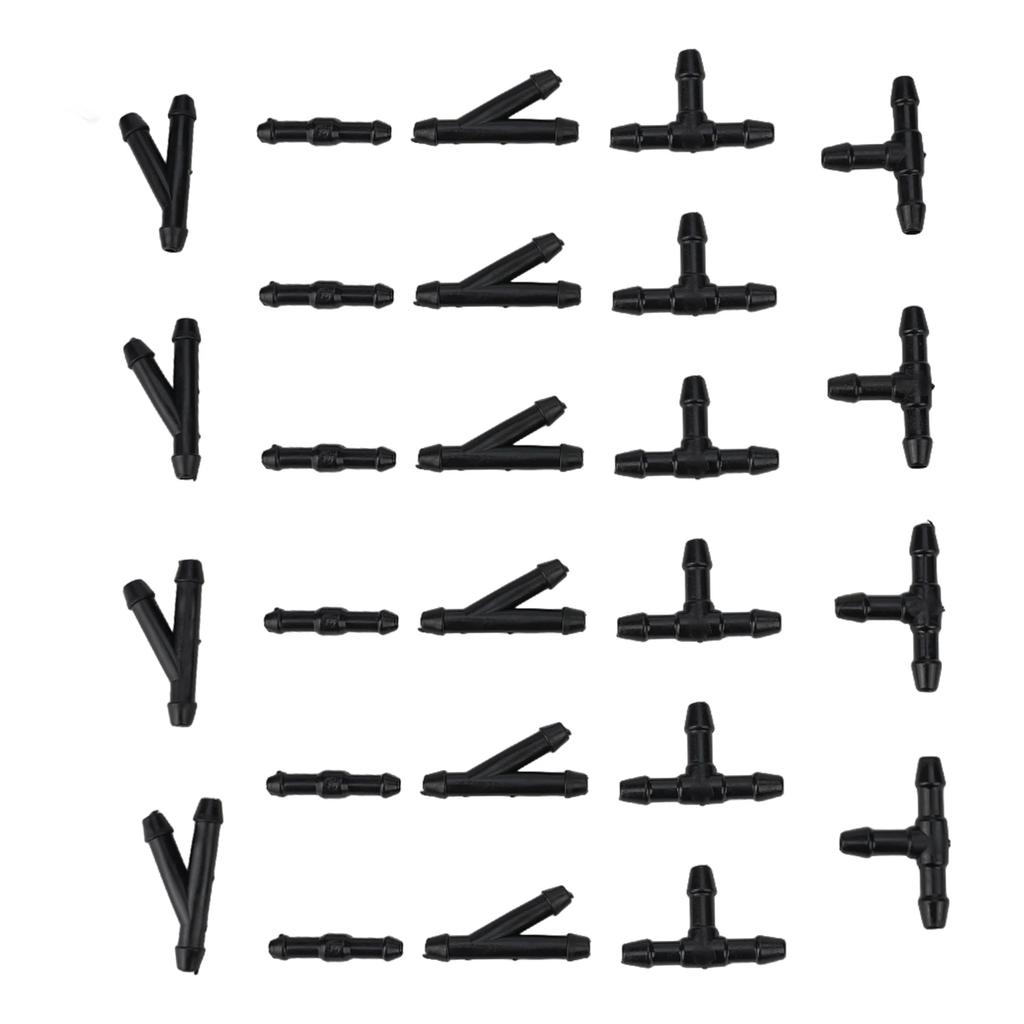 36PCS Hose Water Tube T/Y/I Type Splitter Fittings High Quality Ings High Quality Ings High Quality Ings High Quality