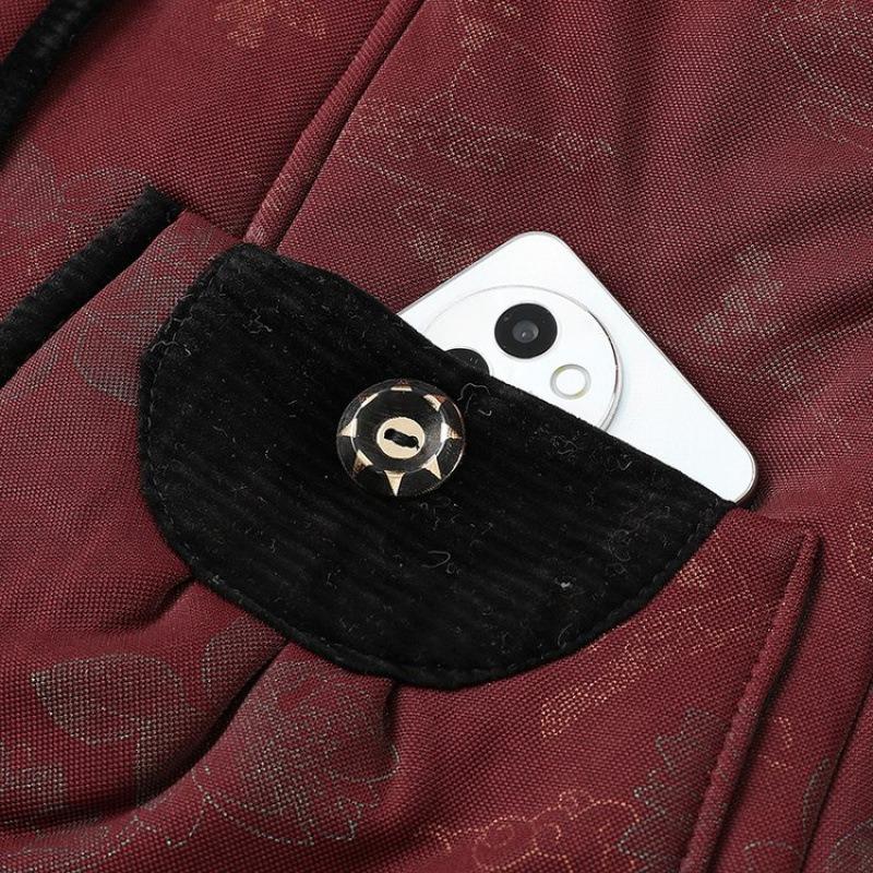 Зимняя одежда с хлопковой набивкой, новые бархатные куртки с хлопковой набивкой, одежда для пожилых женщин и утолщенные зимние пальто.