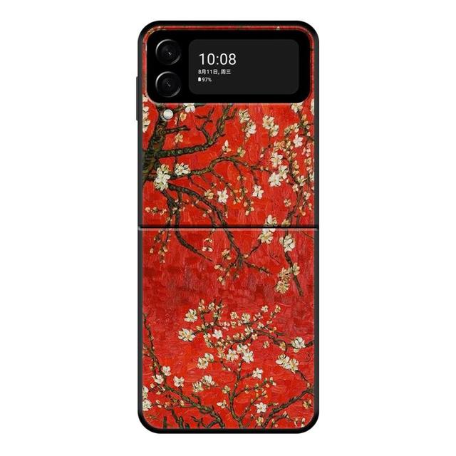Чехол Van Gogh Art Retro Plum Blossom для Samsung Galaxy Z Flip 4 Z Flip3 5g, чехол для Galaxy Z Flip Pc, жесткий чехол для телефона