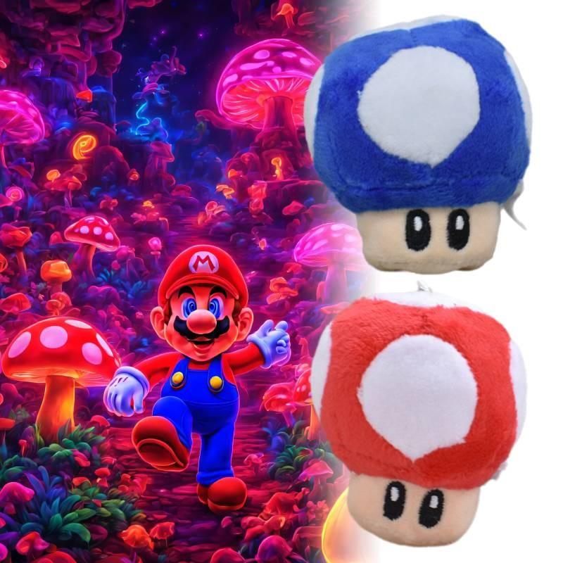 Очаровательный плюшевый брелок-гриб из серии Марио, 8 см, из мягкого короткого плюша