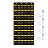 Non-Woven Fabric Numbered Pockets Wall Mount Better Load-Bearing Cell Phone Hanging Organizer with Hooks