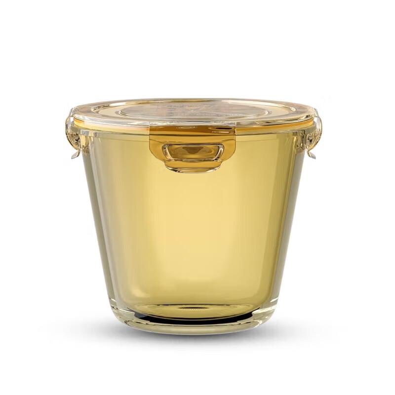 Corning Visions Amber Round Glass Food Container