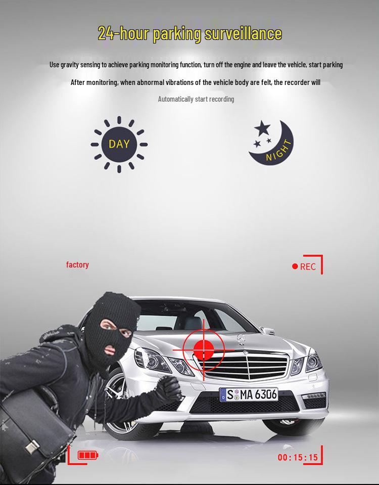 12" Android 8.1 Rearview Mirror Dash Cam with Dual Lens & 4G RAM AR Navigation.