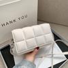 Spring New Fashion Women's Bag Korean Version Solid Color Indented Small Square Bag Magnetic Buckle Shoulder Messenger Bag Casual Small Bag