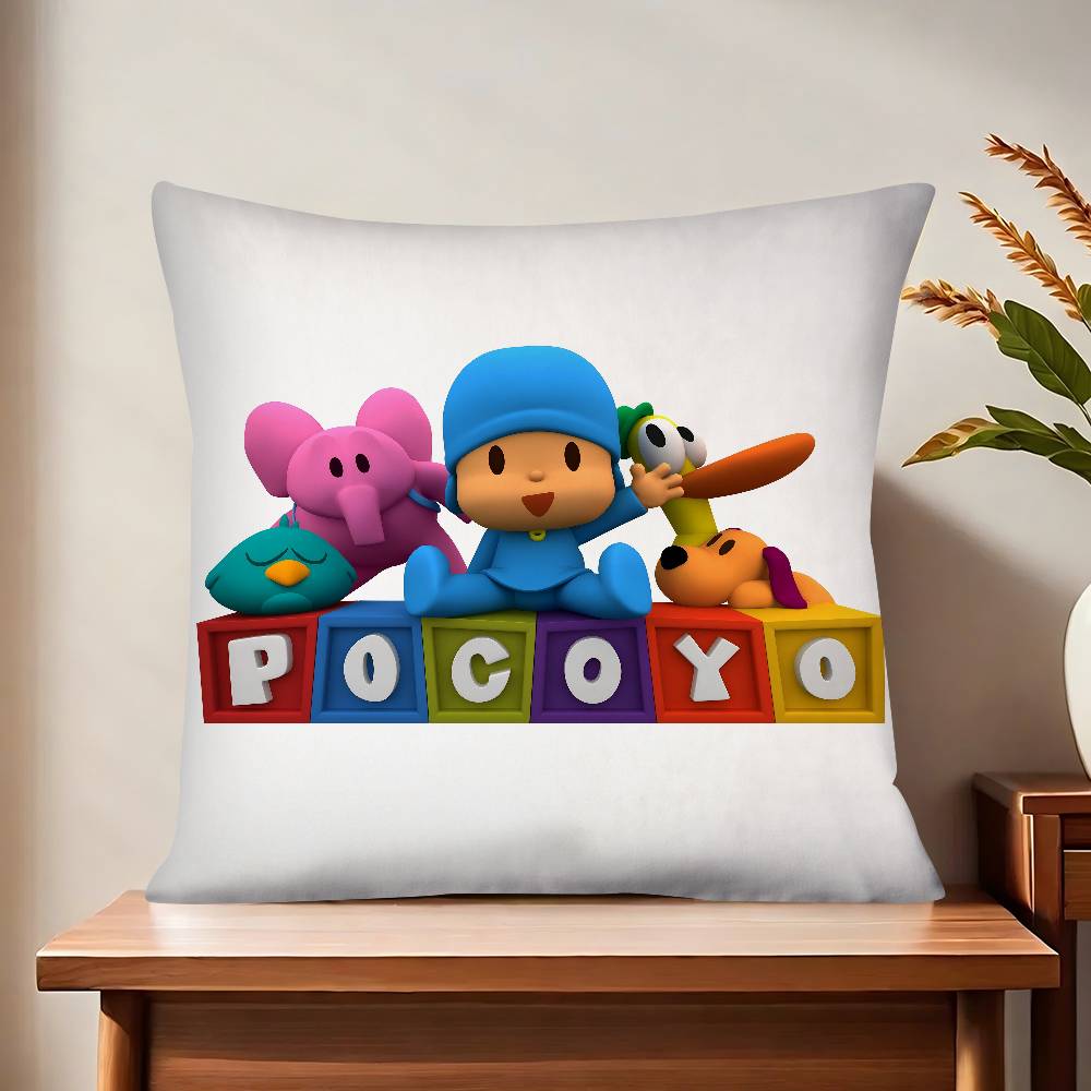 Мультяшный P-Pocoyos Милый Чехол для Подушки Модный Квадратный Наволочка Спальня Диван Комната Инс Декор Повседневная Наволочка