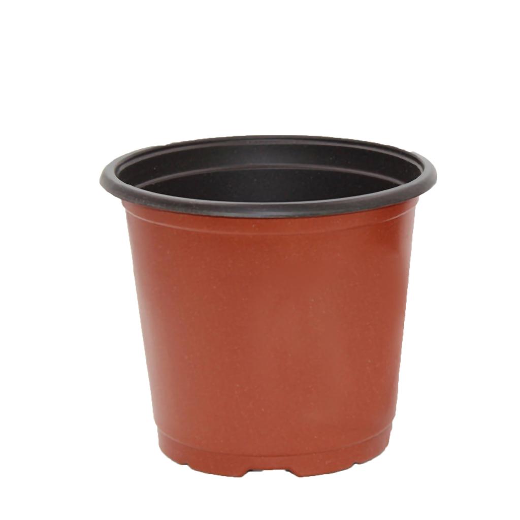 Thickened Plastic Plant Nursery Pot 2 Color Seedling Pot Flower Plant Container for Garden Balcony