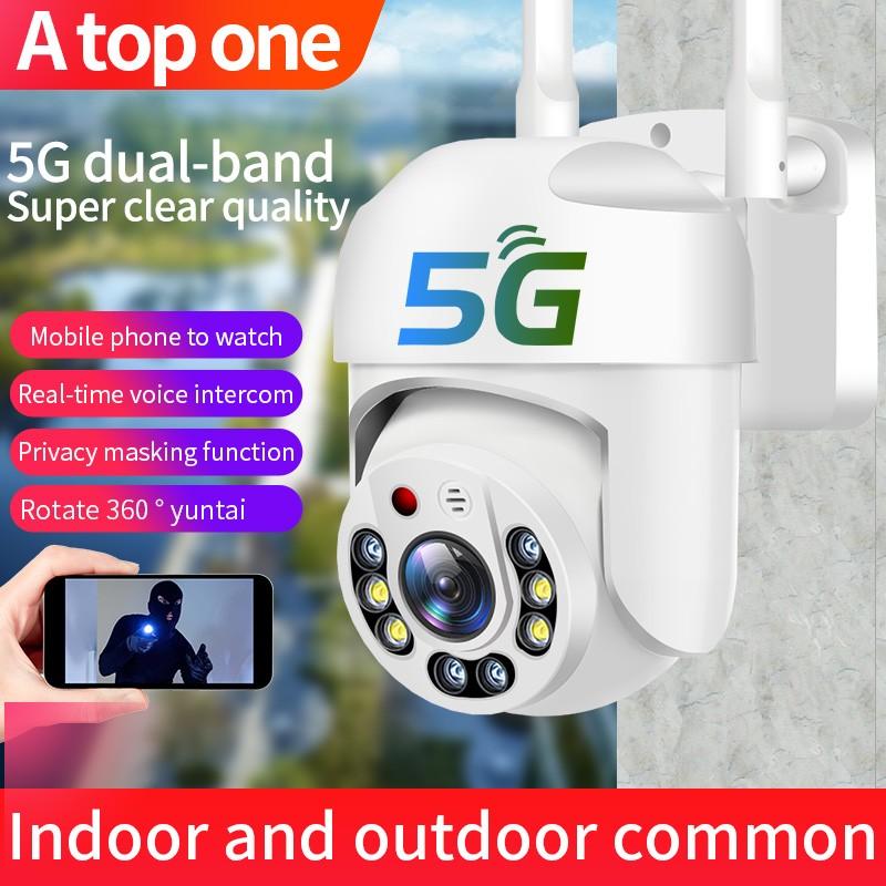 1080P 5G WIFI Surveillance Cameras Outdoor Camera 360 Full Color Night Vision Motion Detect Auto Tracking Baby Monitor Ip Camera IP66 Waterproof