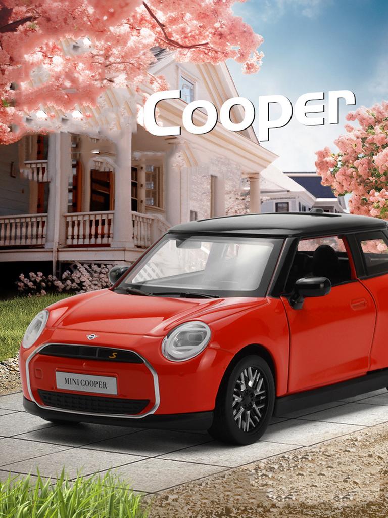 ОСО 1:28 модель автомобиля BMW MINI Cooper, металлическое украшение из цинкового сплава, коллекционный подарочный автомобиль