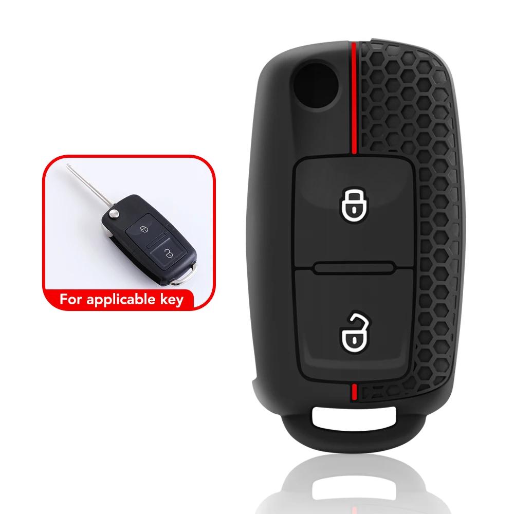 Чехол для ключей для VW Golf 7 GTI POLO T-Cross T-Roc Touran Tiguan Skoda Octavia Rapid kodiaq Fabia Seat Ibiza leon Ateca Arona