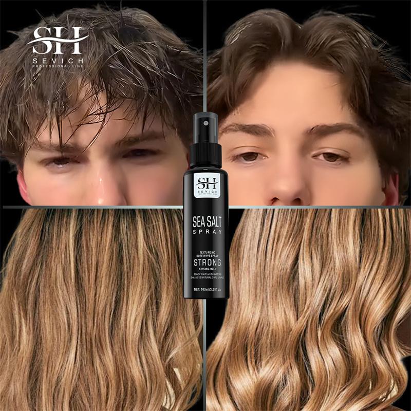 Natural Sea Salt Spray For Men Hair Volume Powder Sea Salt Hair Mist Spray Long Lasting Hold Hair Styling Spray Christmas Gifts