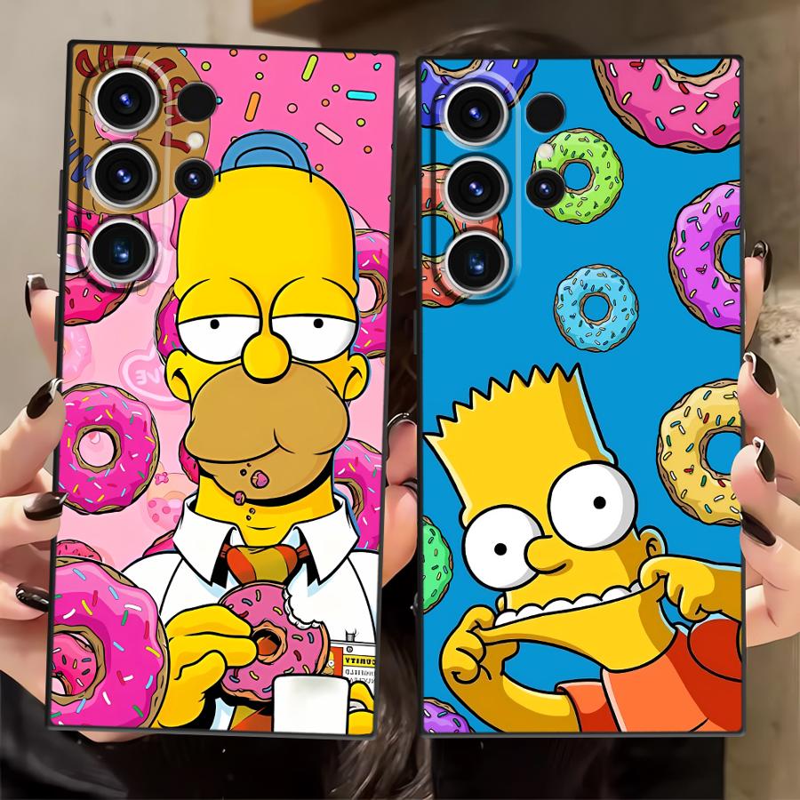 Чехол для телефона S-simpsons Donut для Samsung Galaxy S25 Ultra S24 Plus S20 S22 S9 S21 S23 FE