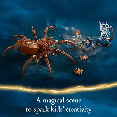 Конструктор LEGO Harry Potter Арагог из Запретного Леса, Игрушечный Набор с Пауком для Детей, Включает Волшебных Существ и 2 Минифигурки, Игрушки Гарри Поттер для Мальчиков