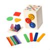 Wooden Color Shape Sorting Learning Toy,Matching Game Educational Fine Motor Skills for 1-3 Year Old